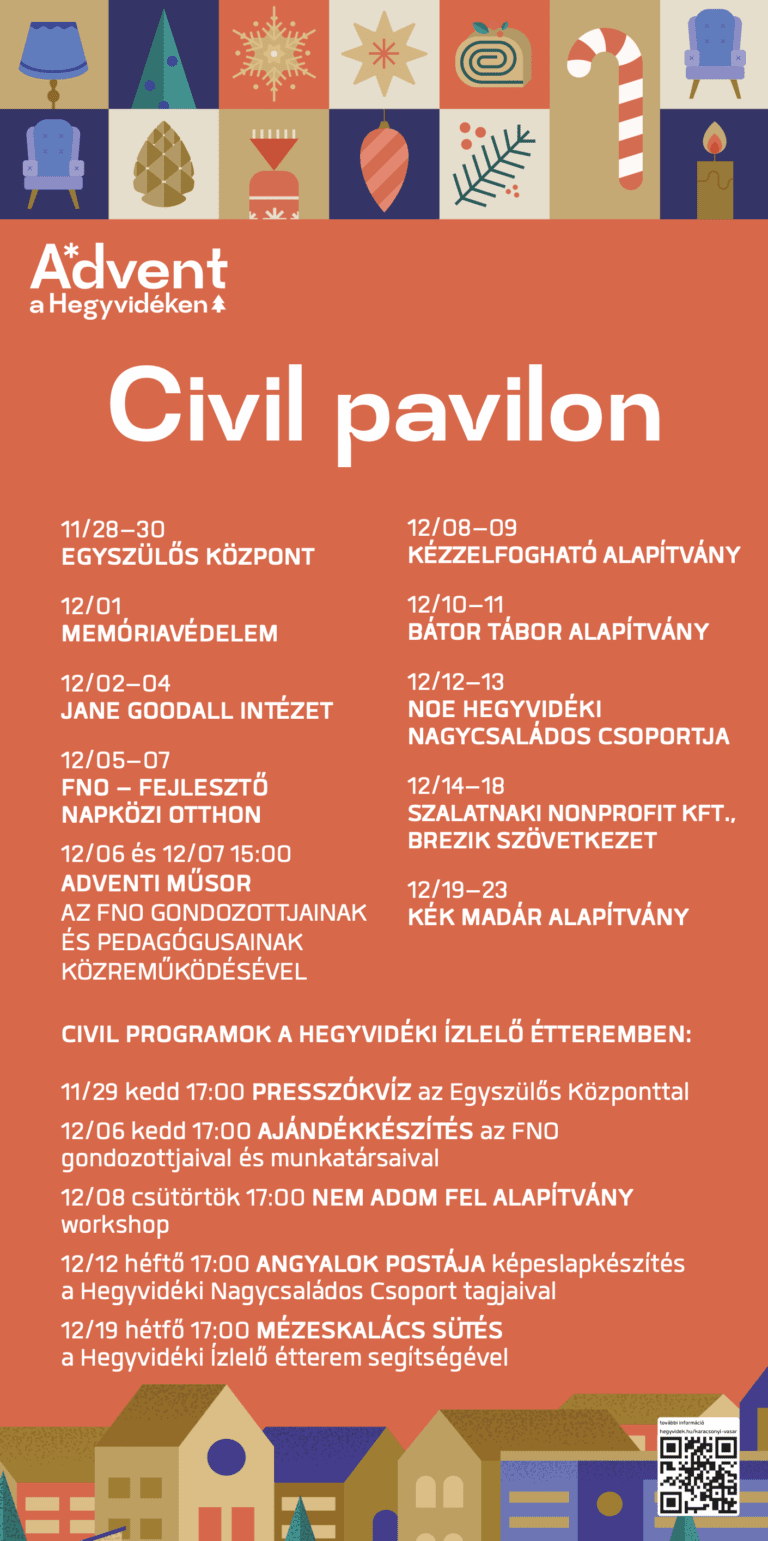 Civil pavilon programok